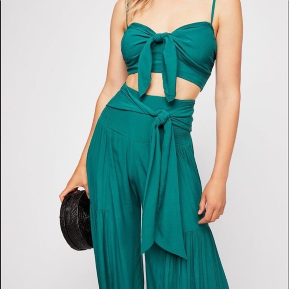 Free people Palermo, size small, teal green
